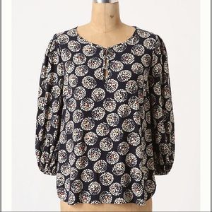 Anthropologie Maeve Confetti Ball Top, Size 4